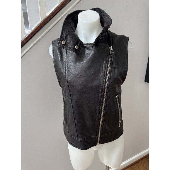 Mackage x Aritzia Leather Vest Size Small - Picture 1 of 6